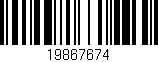 Código de barras (EAN, GTIN, SKU, ISBN): '19867674'