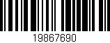 Código de barras (EAN, GTIN, SKU, ISBN): '19867690'
