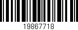 Código de barras (EAN, GTIN, SKU, ISBN): '19867718'