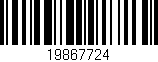 Código de barras (EAN, GTIN, SKU, ISBN): '19867724'