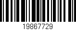 Código de barras (EAN, GTIN, SKU, ISBN): '19867729'