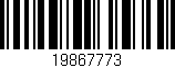 Código de barras (EAN, GTIN, SKU, ISBN): '19867773'