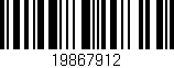 Código de barras (EAN, GTIN, SKU, ISBN): '19867912'