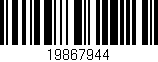 Código de barras (EAN, GTIN, SKU, ISBN): '19867944'
