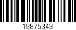 Código de barras (EAN, GTIN, SKU, ISBN): '19875343'