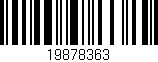 Código de barras (EAN, GTIN, SKU, ISBN): '19878363'