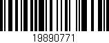 Código de barras (EAN, GTIN, SKU, ISBN): '19890771'