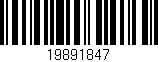 Código de barras (EAN, GTIN, SKU, ISBN): '19891847'