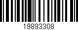 Código de barras (EAN, GTIN, SKU, ISBN): '19893308'