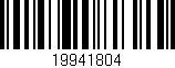 Código de barras (EAN, GTIN, SKU, ISBN): '19941804'