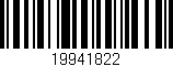 Código de barras (EAN, GTIN, SKU, ISBN): '19941822'