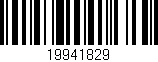 Código de barras (EAN, GTIN, SKU, ISBN): '19941829'