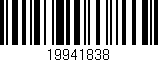 Código de barras (EAN, GTIN, SKU, ISBN): '19941838'