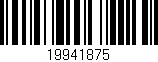 Código de barras (EAN, GTIN, SKU, ISBN): '19941875'