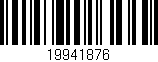 Código de barras (EAN, GTIN, SKU, ISBN): '19941876'