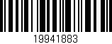 Código de barras (EAN, GTIN, SKU, ISBN): '19941883'