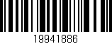 Código de barras (EAN, GTIN, SKU, ISBN): '19941886'