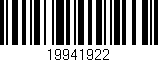 Código de barras (EAN, GTIN, SKU, ISBN): '19941922'