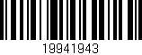 Código de barras (EAN, GTIN, SKU, ISBN): '19941943'