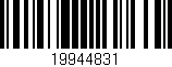 Código de barras (EAN, GTIN, SKU, ISBN): '19944831'