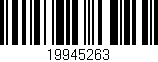 Código de barras (EAN, GTIN, SKU, ISBN): '19945263'