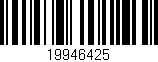 Código de barras (EAN, GTIN, SKU, ISBN): '19946425'