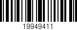 Código de barras (EAN, GTIN, SKU, ISBN): '19949411'