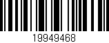Código de barras (EAN, GTIN, SKU, ISBN): '19949468'
