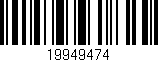 Código de barras (EAN, GTIN, SKU, ISBN): '19949474'