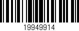 Código de barras (EAN, GTIN, SKU, ISBN): '19949914'