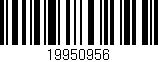 Código de barras (EAN, GTIN, SKU, ISBN): '19950956'