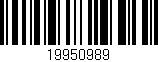 Código de barras (EAN, GTIN, SKU, ISBN): '19950989'
