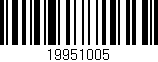 Código de barras (EAN, GTIN, SKU, ISBN): '19951005'