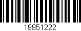 Código de barras (EAN, GTIN, SKU, ISBN): '19951222'