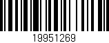 Código de barras (EAN, GTIN, SKU, ISBN): '19951269'
