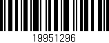 Código de barras (EAN, GTIN, SKU, ISBN): '19951296'