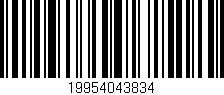 Código de barras (EAN, GTIN, SKU, ISBN): '19954043834'