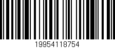 Código de barras (EAN, GTIN, SKU, ISBN): '19954118754'