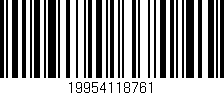 Código de barras (EAN, GTIN, SKU, ISBN): '19954118761'