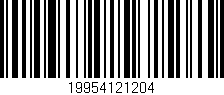 Código de barras (EAN, GTIN, SKU, ISBN): '19954121204'