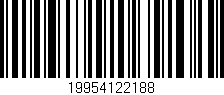 Código de barras (EAN, GTIN, SKU, ISBN): '19954122188'