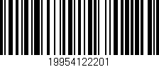 Código de barras (EAN, GTIN, SKU, ISBN): '19954122201'