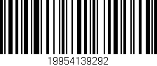 Código de barras (EAN, GTIN, SKU, ISBN): '19954139292'