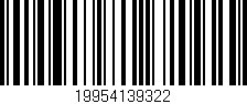 Código de barras (EAN, GTIN, SKU, ISBN): '19954139322'