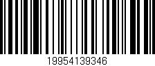 Código de barras (EAN, GTIN, SKU, ISBN): '19954139346'
