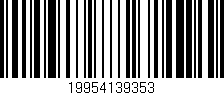 Código de barras (EAN, GTIN, SKU, ISBN): '19954139353'