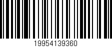 Código de barras (EAN, GTIN, SKU, ISBN): '19954139360'