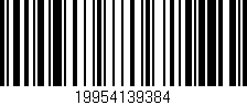 Código de barras (EAN, GTIN, SKU, ISBN): '19954139384'