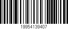 Código de barras (EAN, GTIN, SKU, ISBN): '19954139407'