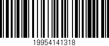 Código de barras (EAN, GTIN, SKU, ISBN): '19954141318'